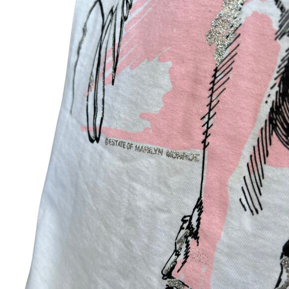 Vintage Marilyn Monroe White Single Stitch Shirt Size Large 22x29 - Picture 6 of 7